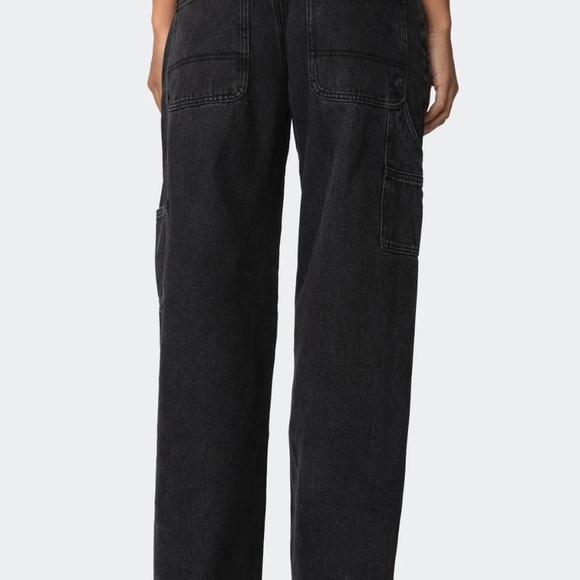 NEW Editked Ayla Low Rise Carpenter Jeans Black Small - Picture 2 of 12